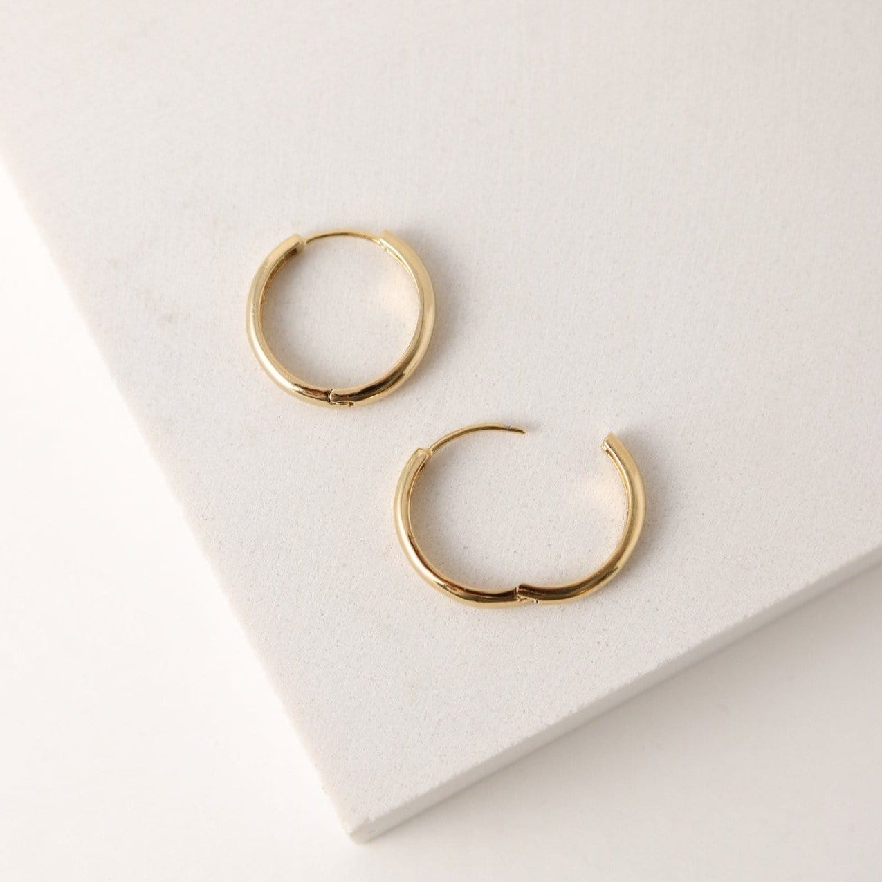Simple gold hoops online