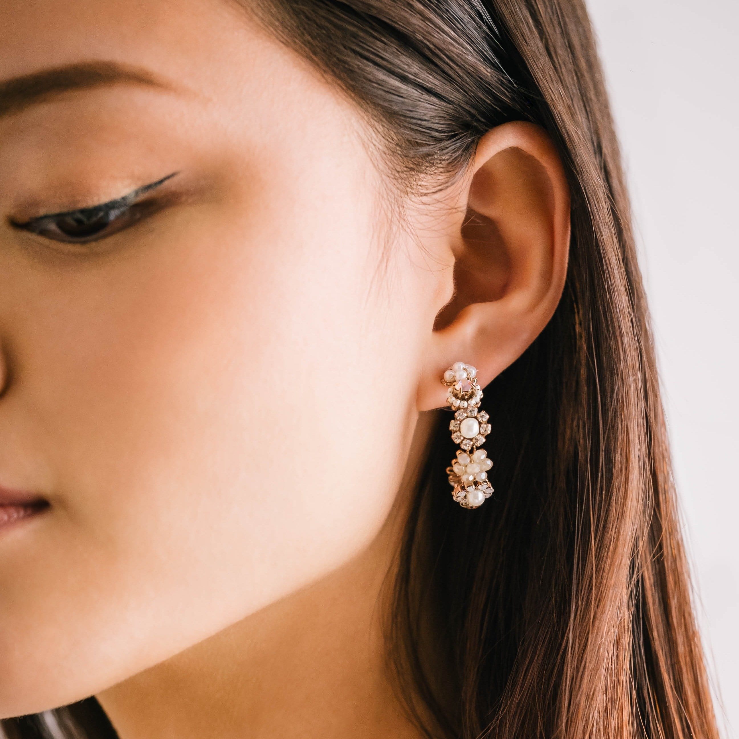 Lover's Tempo Blossom Climber Earrings – La Di Da Boutique