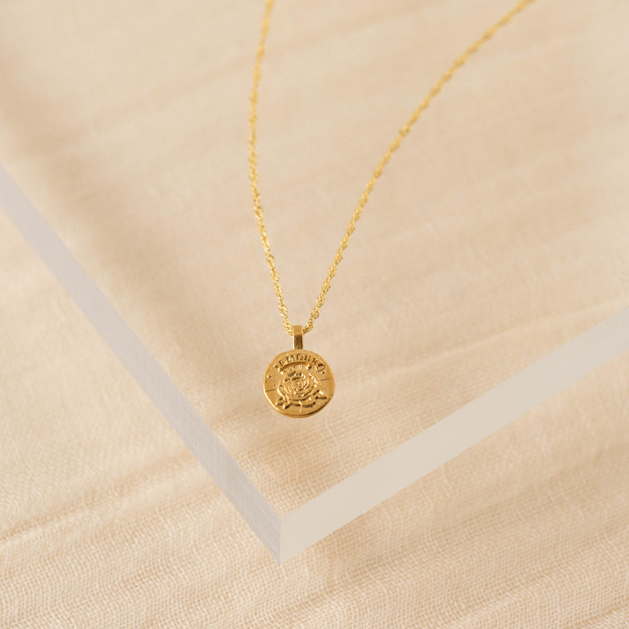 Rose Coin Necklace