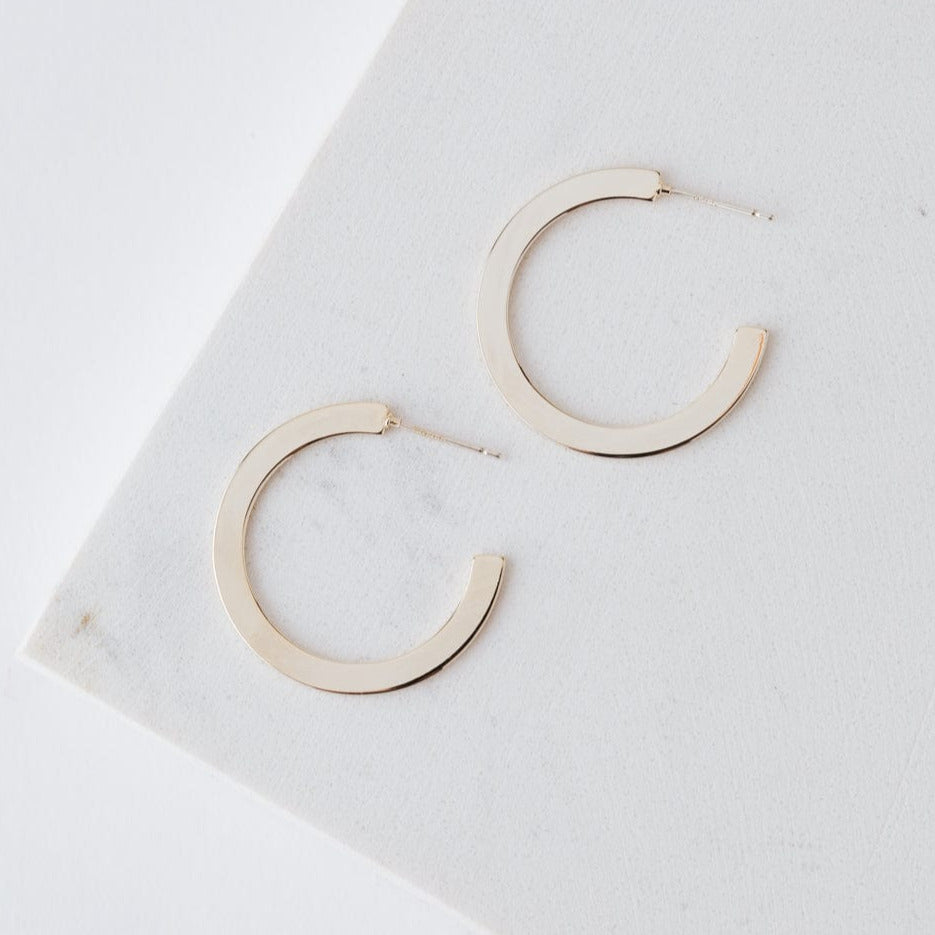 Lover s Tempo Gloria Large Hoop Earrings Gold