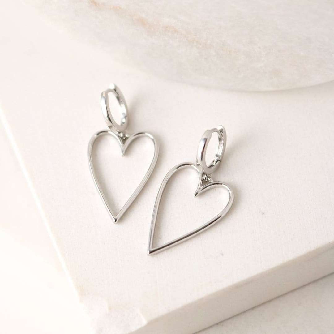 Lovestruck Heart Hoop Earrings