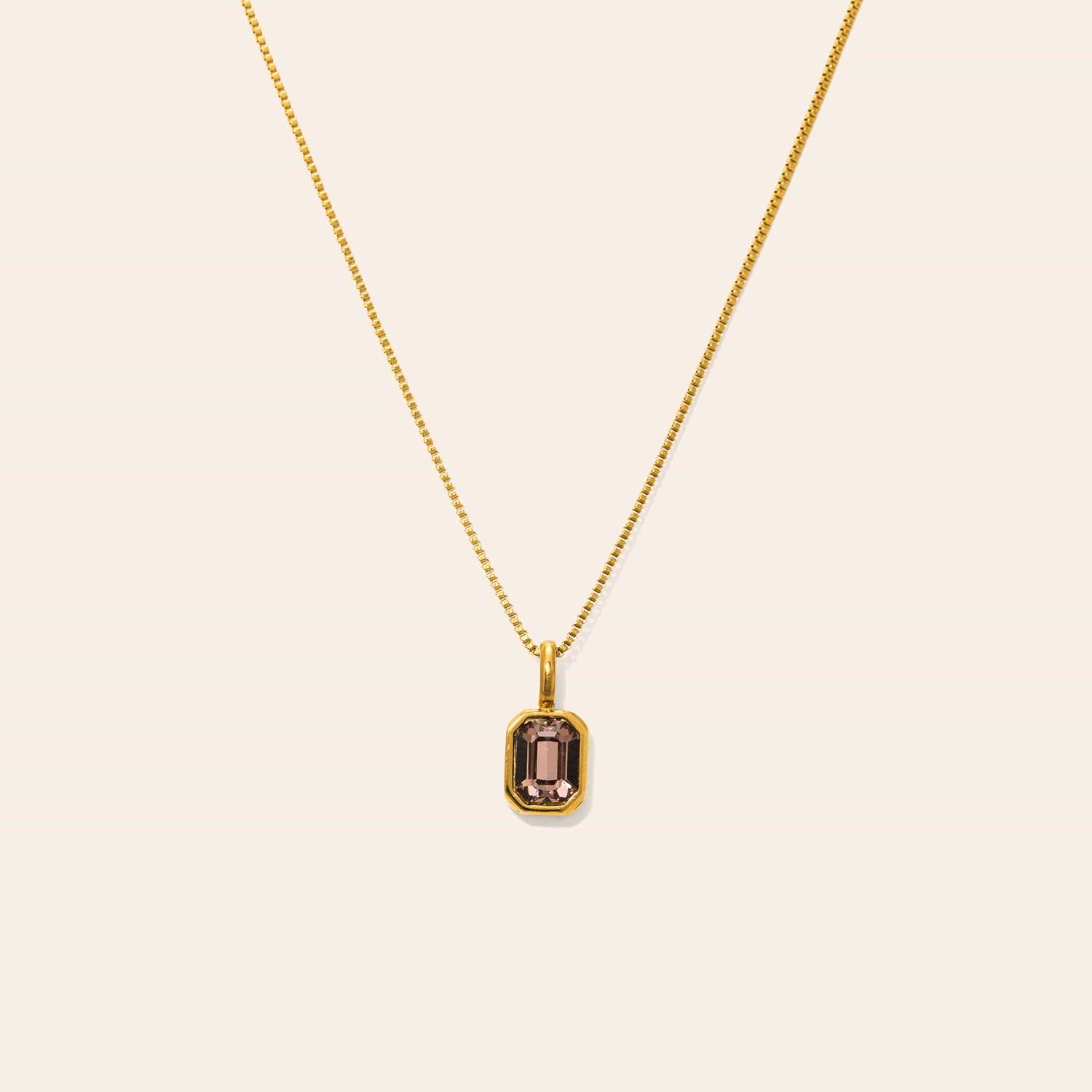 Waterproof Birthstone Necklace