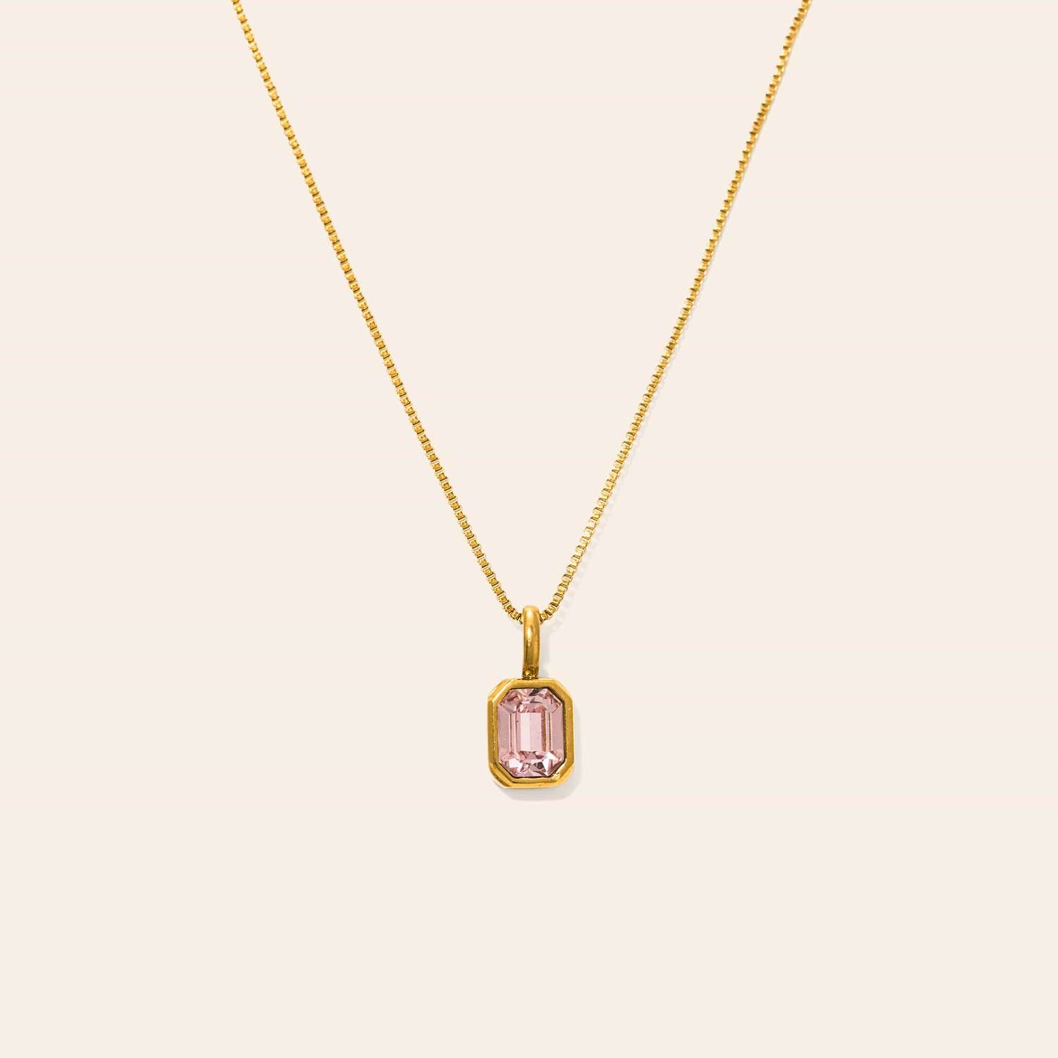 Waterproof Birthstone Necklace