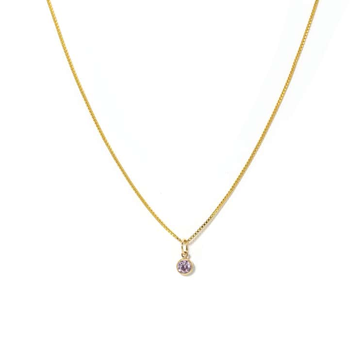 October Birthstone Gold-Filled Necklace