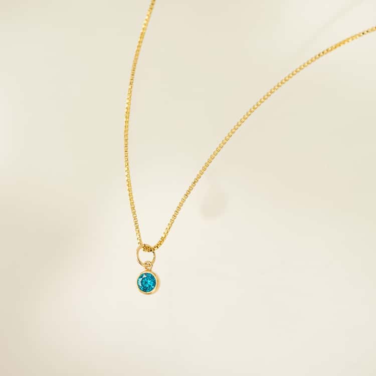 September Birthstone Gold-Filled Necklace
