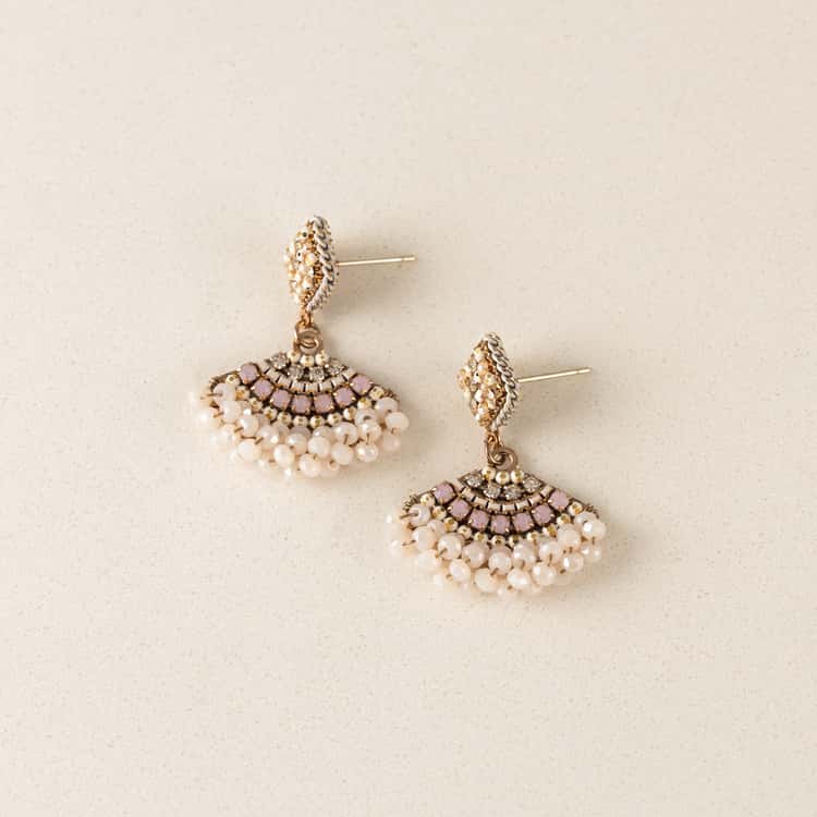 Aravelle Fan Drop Earrings