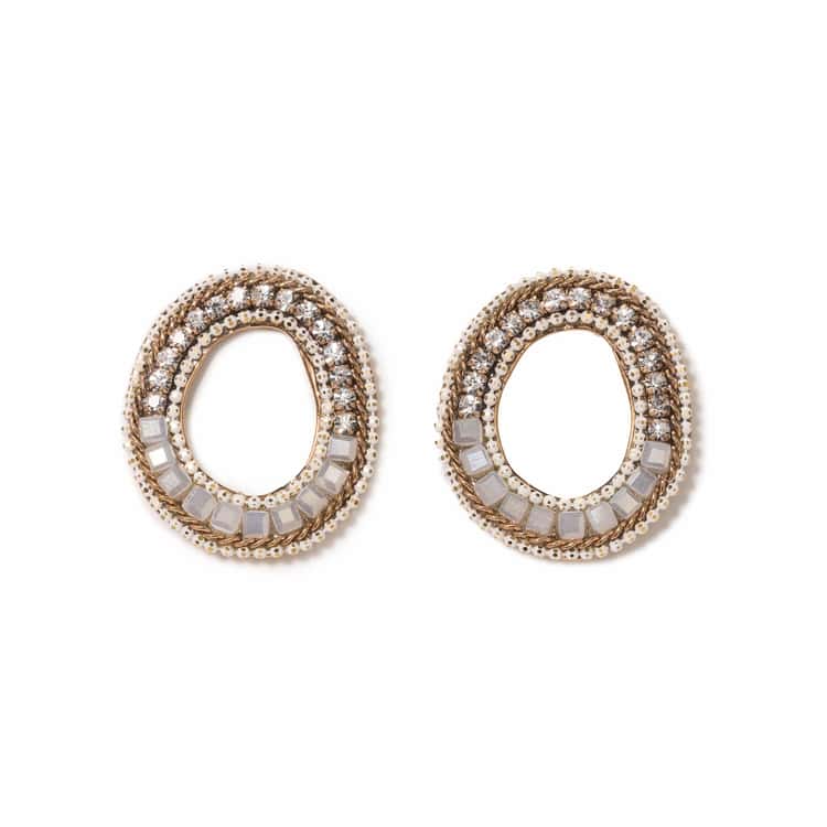 Curva Front Facing Hoop Earrings