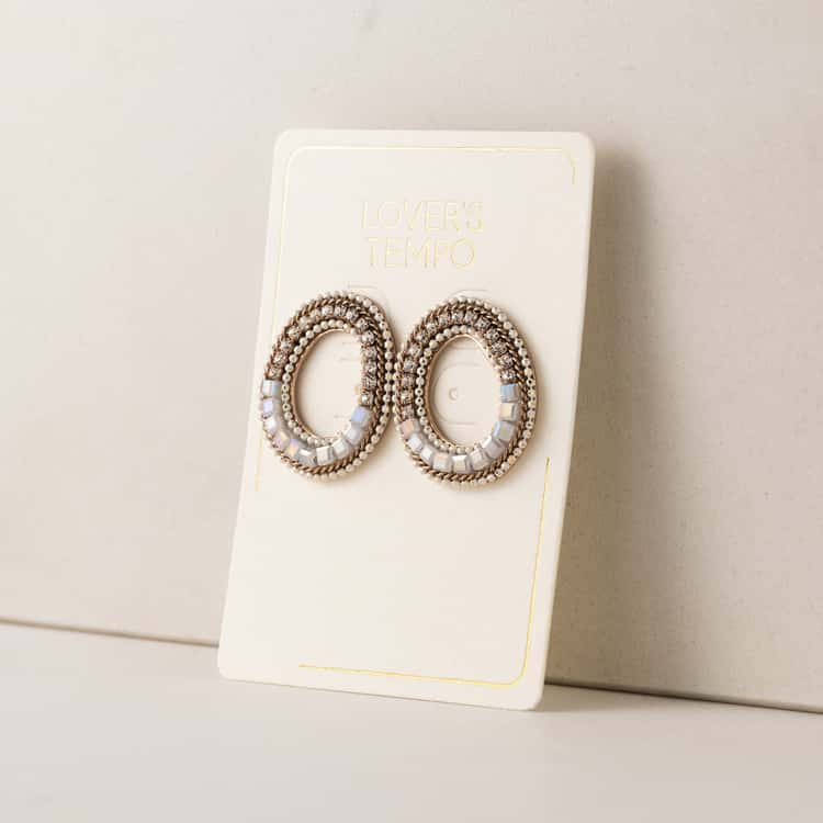 Curva Front Facing Hoop Earrings