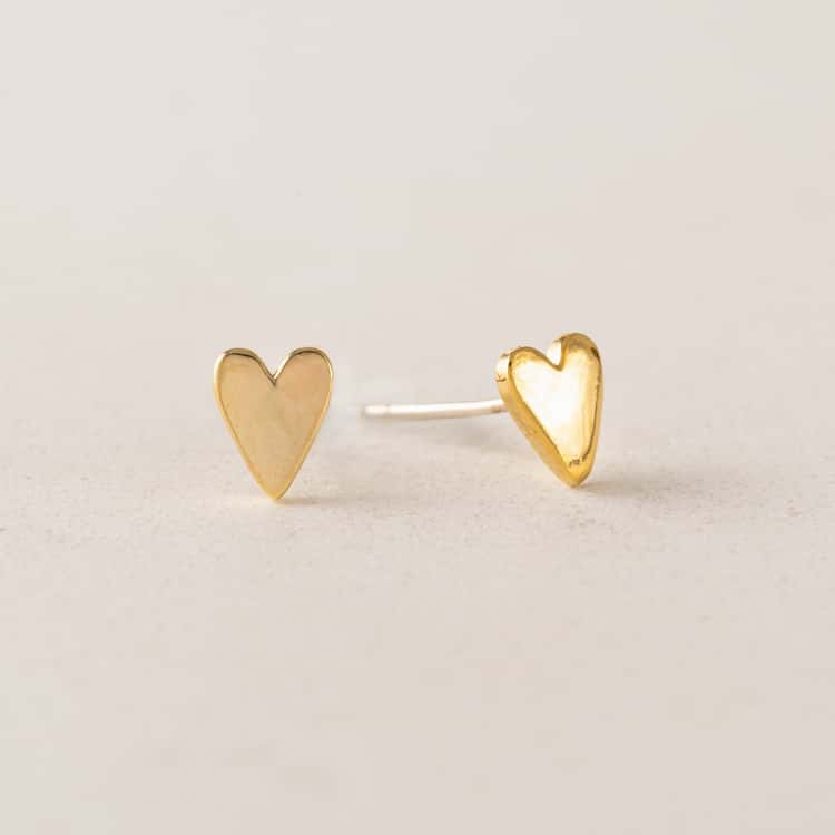 Everly Heart Stud Earrings