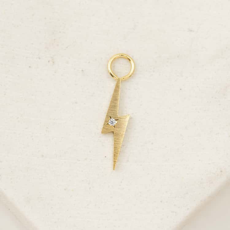 Lightning Hoop Charm