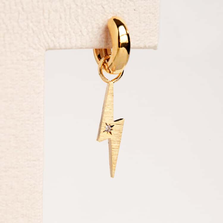 Lightning Hoop Charm