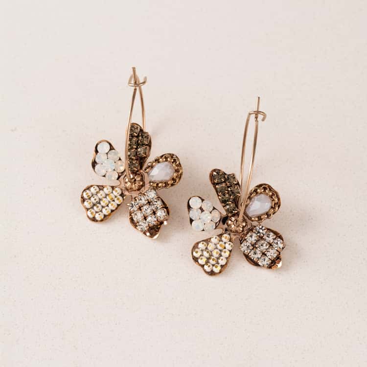 Primrose Drop Hoop Earrings