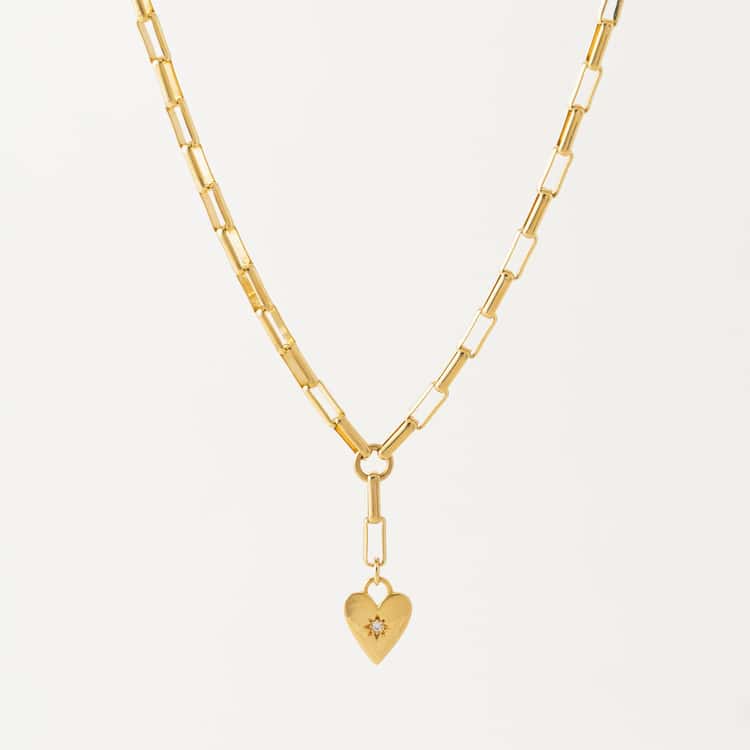 Verona Starburst Heart Necklace