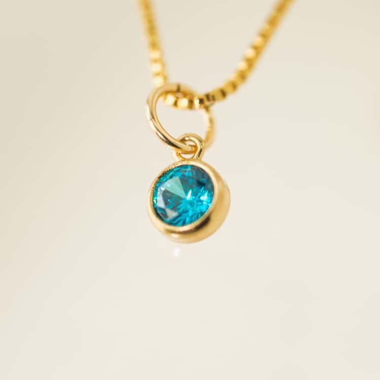September Birthstone Gold-Filled Necklace
