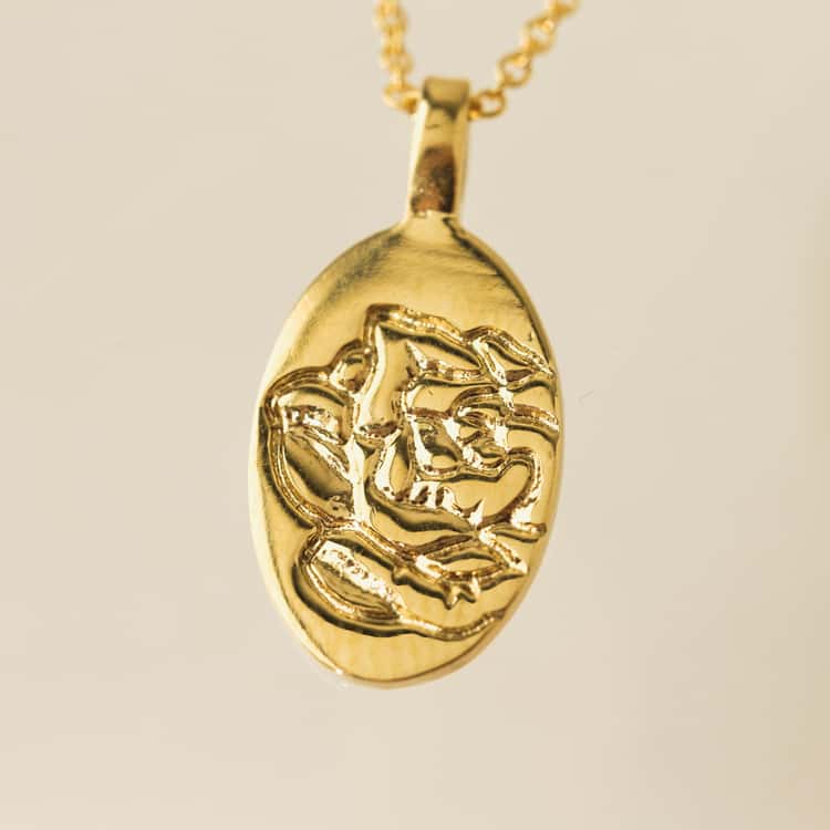 June Birth Flower Pendant Necklace