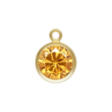 Citrine Gold-Filled Charm