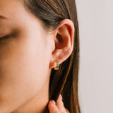 12mm Triple Gold-Filled Post Hoop Earrings