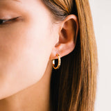 20mm Fluted Huggie Hoop Earrings