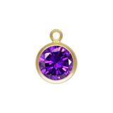 Amethyst Gold-Filled Charm