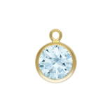 Aquamarine Gold-Filled Charm