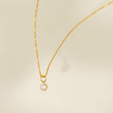 April Birthstone Gold-Filled Necklace