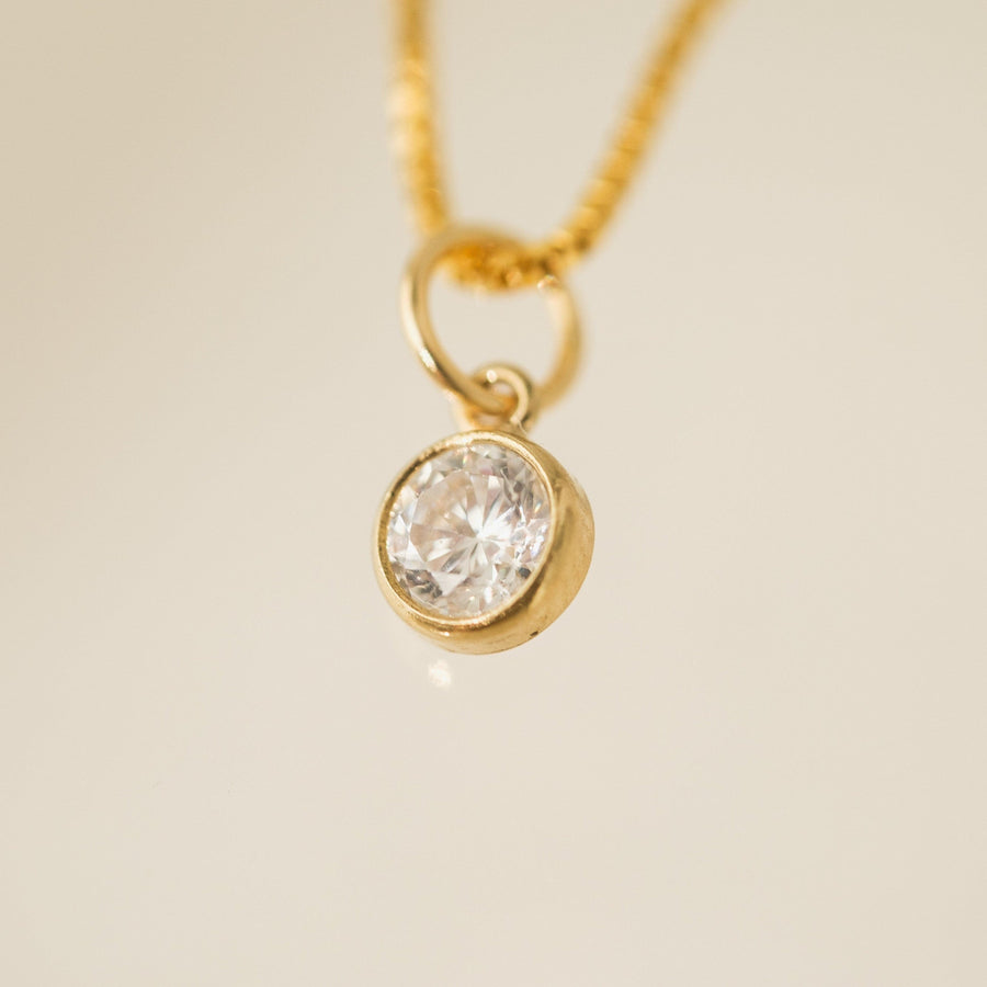 Clear Gold-Filled Charm