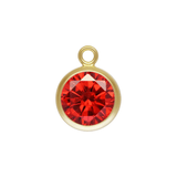 Ruby Gold-Filled Charm