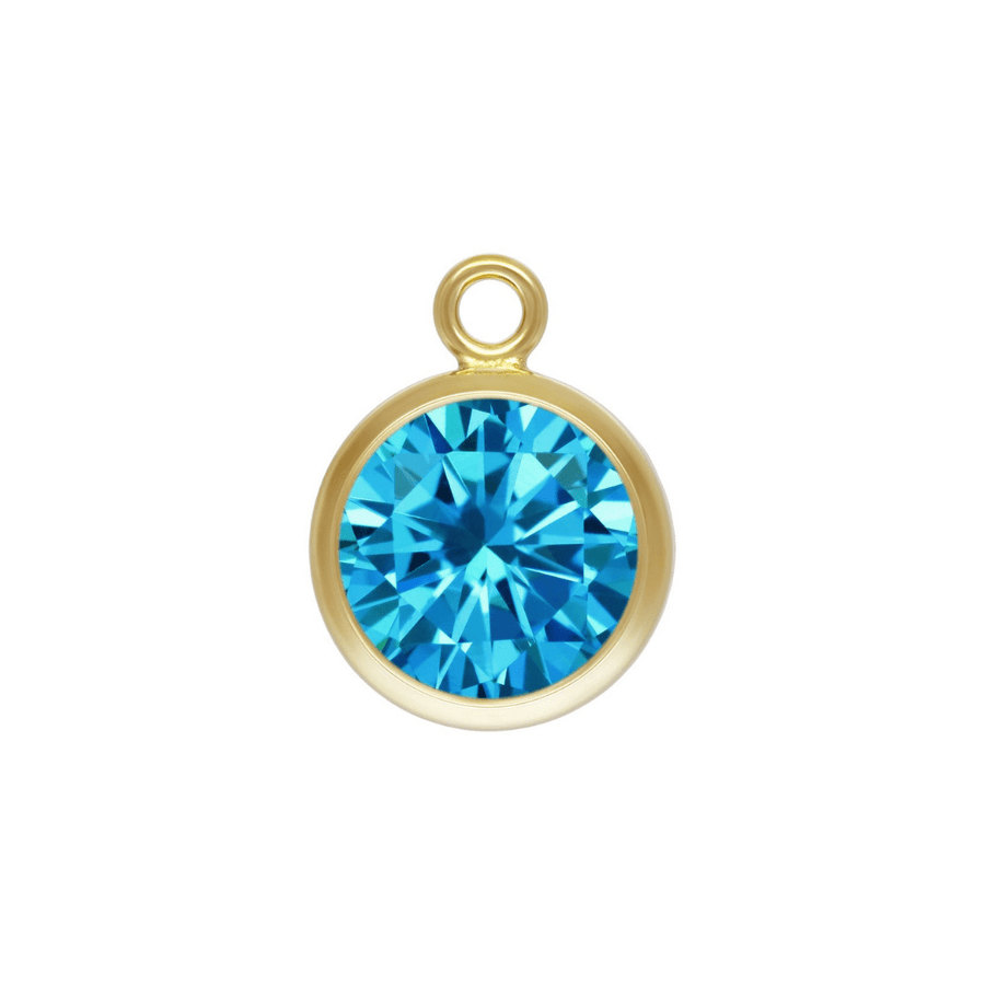 Sapphire Gold-Filled Charm