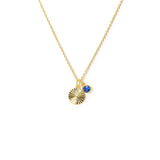 September Birthstone Fluted Necklace