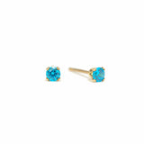September Birthstone Gold-Filled Stud Earrings