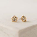 Anise Stud Earrings Clear