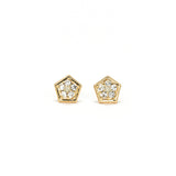 Anise Stud Earrings Clear