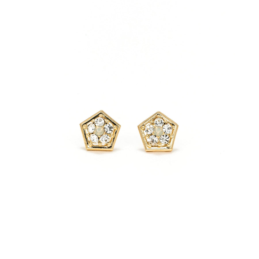 Anise Stud Earrings Clear