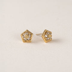 Anise Stud Earrings Clear