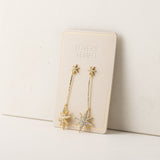 Aquila Star Drop Earrings Gold