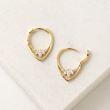 Aria Clear Hoop Earrings