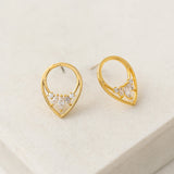 Aria Stud Earrings Clear