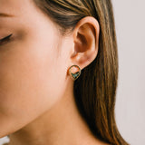 Aria Stud Earrings Emerald