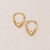 Aria Clear Hoop Earrings