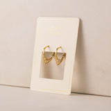 Aria Clear Hoop Earrings