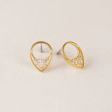 Aria Stud Earrings Clear