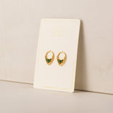 Aria Stud Earrings Emerald