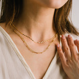 Arlo Paperclip Layered Necklace