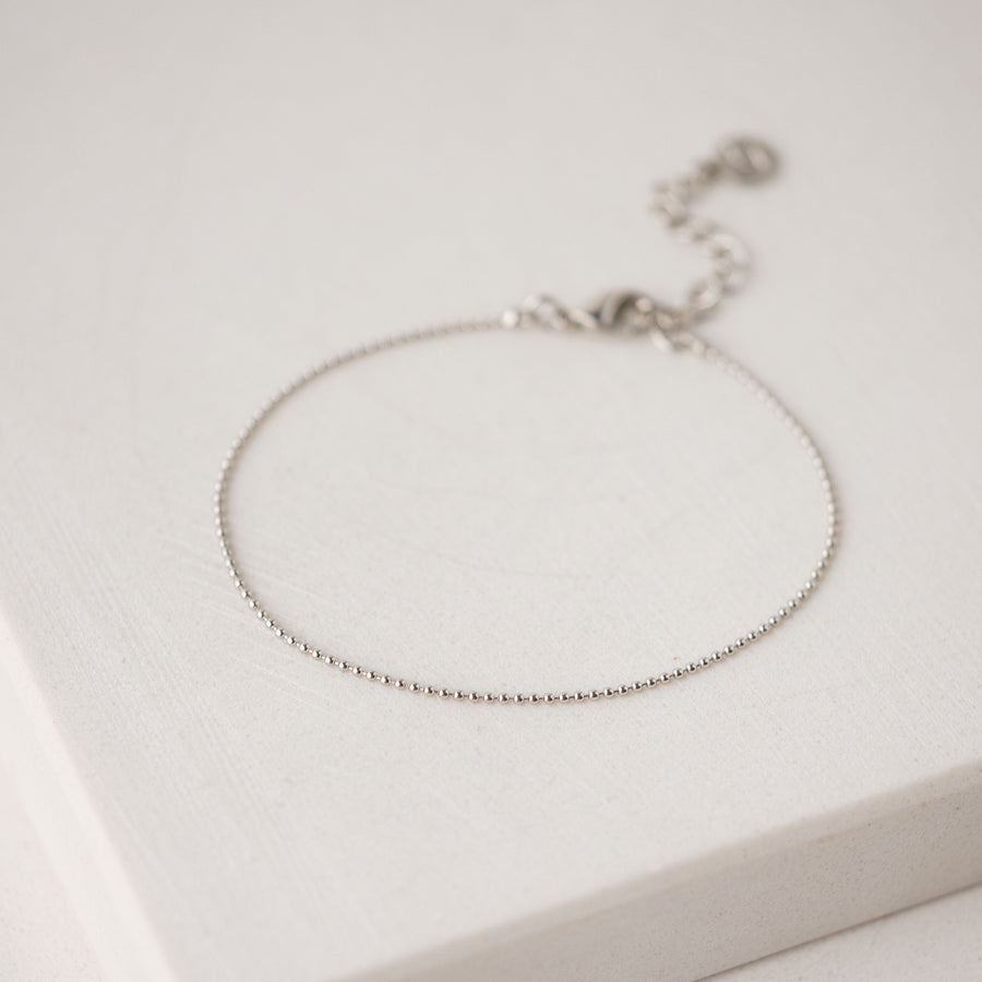 Ball Chain Bracelet Silver