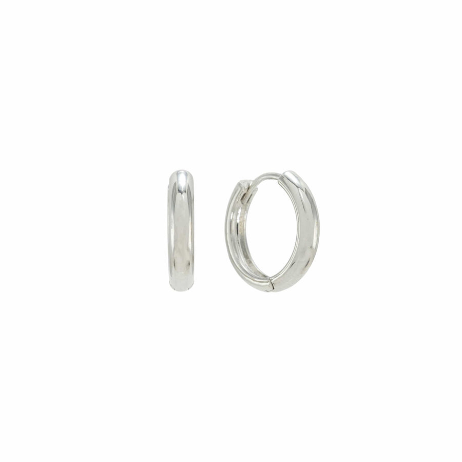 Bea 15mm Hoop Earrings Silver