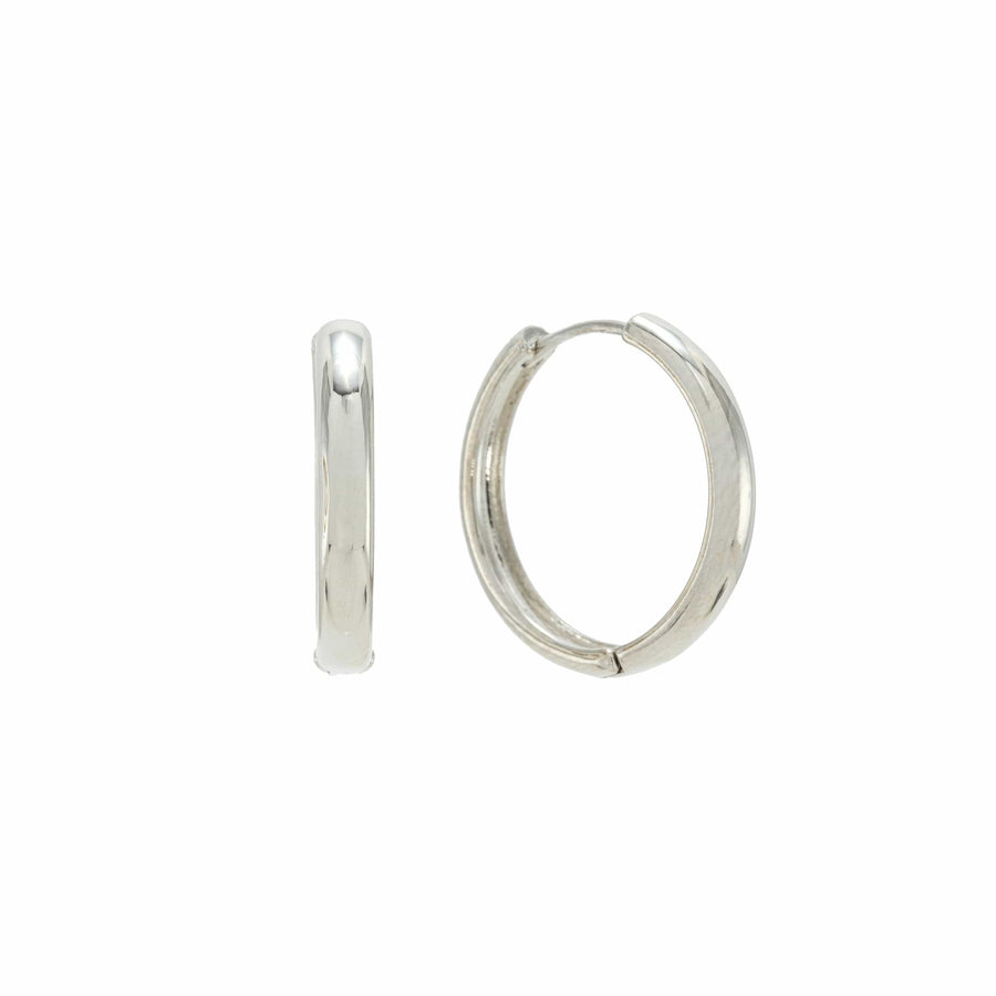 Bea 20mm Hoop Earrings Silver