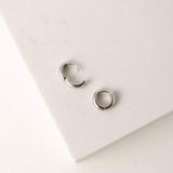 Bea 10mm Huggie Hoop Earrings Silver