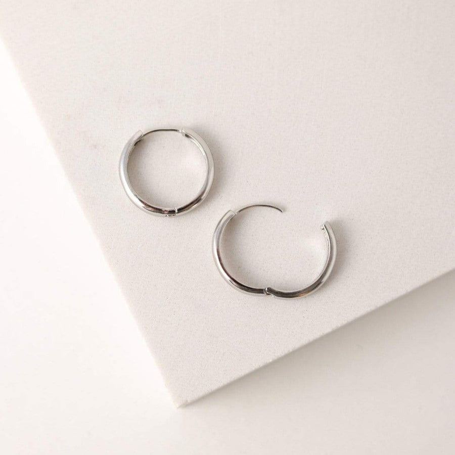 Bea 20mm Hoop Earrings Silver