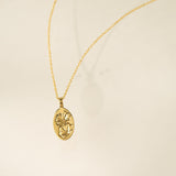 September Birth Flower Pendant Necklace