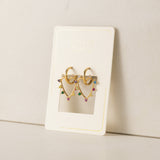 Chapel Heart Hoop Earrings